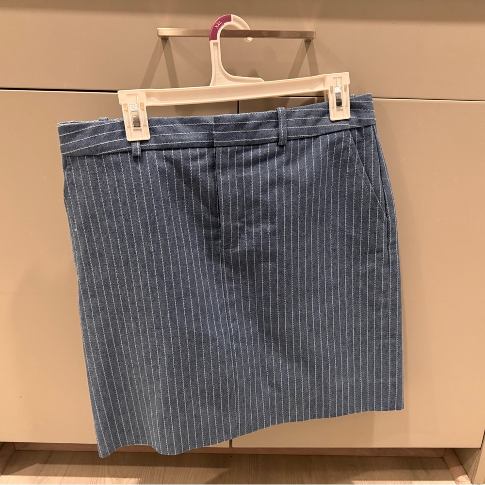 Marc Jacobs Blue Striped Mini Skirt